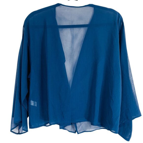 plus size  Short Sleeve Kimono /coverup bolero Lightweight Cover Up Shrug SZ 2X - Picture 2 of 16